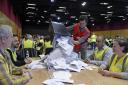 Counting of votes for the European election in Edinburgh