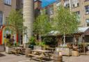 The Royal Dick Bar courtyard beer garden at Summerhall