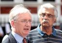 Craig Murray with campaigner Tariq Ali, who was among those to raise concerns about the decision to charge him