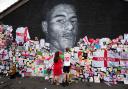 The Marcus Rashford mural in Withington, Manchester, has been covered in kind messages
