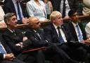 From left: Leader of the House of Commons Jacob Rees Mogg, Health Secretary Sajid Javid, Prime Minister Boris Johnson and Chancellor of the Exchequer Rishi Sunak