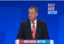 David Frost gave a speech to the Conservative party conference on Monday morning