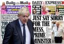 Several London-based newspapers splashed on Boris Johnson's sleaze scandals
