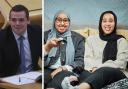 Amira and Amani from the hit Channel 4 show Gogglebox - and Scottish Tory leader Douglas Ross, who has said he is a 'big fan' of the show. Photos: PA, and Jude Edginton/StudioLamber