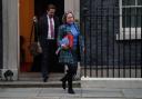 International Trade Secretary Anne-Marie Trevelyan leaves Downing Street amid Tuesday's reshuffle