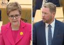 Nicola Sturgeon and Tory MSP Jamie Greene clashed on the early release system for prisoners