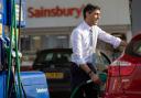 Rishi Sunak mocked for a photo of him filling up a car with petrol when forecourts have been putting up their prices