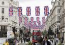 Regent Street has been decked out with the flags