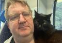 The rescue cat sits on Fenn's shoulders and stops him from feeling “overwhelmed” and “anxious” (PA)