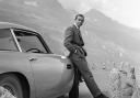 Sean Connery with the Aston Martin DB5