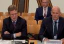 Gordon Arthur (left) of Cricket Scotland and Forbes Dunlop of sportscotland gave evidence to MSPs on plans to tackle institutional racism within the sport