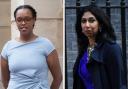 Nimco Ali (left) says she is on a 'completely different planet' to Suella Braverman