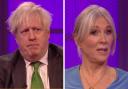 Boris Johnson appeared in the bizarre debut of Nadine Dorries chat show on Talk TV