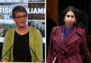 Maggie Chapman (left) is calling on Suella Braverman (right) to reassess the UK's strategy on domestic terror threats
