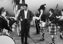 Muhammad Ali gets a traditional welcome as he steps down on Scottish soil