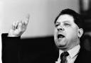 Former SNP MP Jim Sillars at the 1988 Govan by-election