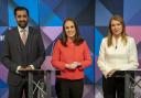Humza Yousaf, Kate Forbes and Ash Regan at an SNP leadership debate
