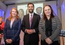SNP leadership candidates Ash Regan, Humza Yousaf and Kate Forbes taking part in the SNP leadership debate in Inverness