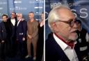 Brian Cox helped to get everyone in line at the Succession premiere