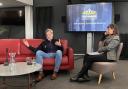 Jon Helgi Egilsson [left] joined the Scotonomics festival in Dundee, and co-host Kairin van Sweeden