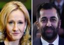 Harry Potter author JK Rowling (left) and Scotland's next first minister Humza Yousaf