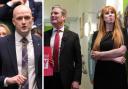 From left: SNP MP Stephen Flynn, and Labour MPs Keir Starmer and Angela Rayner
