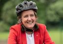 Minister Maree Todd at the opening of the West Lothian Cycle Circuit at Xcite Linlithgow