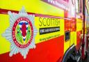 Fire crews were sent to fight the blaze on the street next to Arbroath Abbey