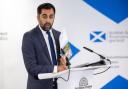 First Minister Humza Yousaf speaks during a press conference at the launch of the latest Building a New Scotland prospectus paper, which details plans for a new written constitution