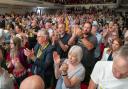 SNP supporters during First Minister Humza Yousaf’s speech at the SNP Independence Convention at the Caird Hall in Dundee