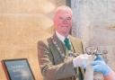 Stirling provost Douglas Dodds pictured holding the Wallace sword