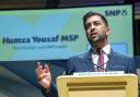 Humza Yousaf speaking in Dundee to members