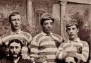 Andrew Watson (centre) is widely regarded as the world's first black international footballer