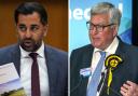 First Minister and SNP leader Humza Yousaf (left) and regular party rebel Fergus Ewing