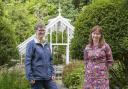 Sarah MacKinnon, left, head of building conservation at the National Trust for Scotland, with Susan O'Connor, head of grants at Historic Environment Scotland in Malleny Garden
