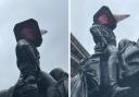 The Duke of Wellington statue has been spotted in a Spider-Man mask
