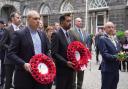 Humza Yousaf takes part in the ceremony