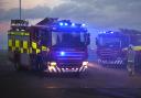 Fire crews were called to the blaze in Ayr on Tuesday evening