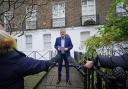 Former Mirror editor Piers Morgan speaks to the media at his home in west London, after a High Court judge ruled that there was 