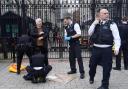 Married couple arrested after Downing Street ‘bloody handprints’ protest