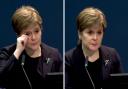 Nicola Sturgeon fought back tears as she refuted claims she has looked for political gain in the Covid pandemic