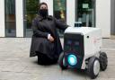 Founder, artificial intelligence and robotics PhD student Ebtehal Alotaibi with the robot