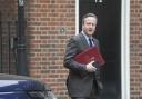 Foreign Secretary David Cameron arrives for a Cabinet meeting in Downing Street