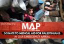 A fundraiser for Medical Aid for Palestinians has passed the £50,000 mark