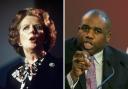Former Tory prime minister Margaret Thatcher has been praised by senior Labour MP David Lammy