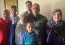 Nahedh and his family in an image shared on the GoFundMe aiming to help them escape Gaza