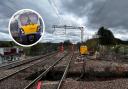 Network Rail has been working on fixing a sinkhole under the track at Caldercruix in North Lanarkshire since Sunday, April 21