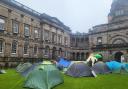 Edinburgh University students set up an encampment calling for divestment from Israel