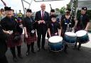 SNP leaderJohn Swinney attends the official opening of the Levenmouth Rail Link