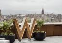 A view from the W Deck of the W Hotel in Edinburgh